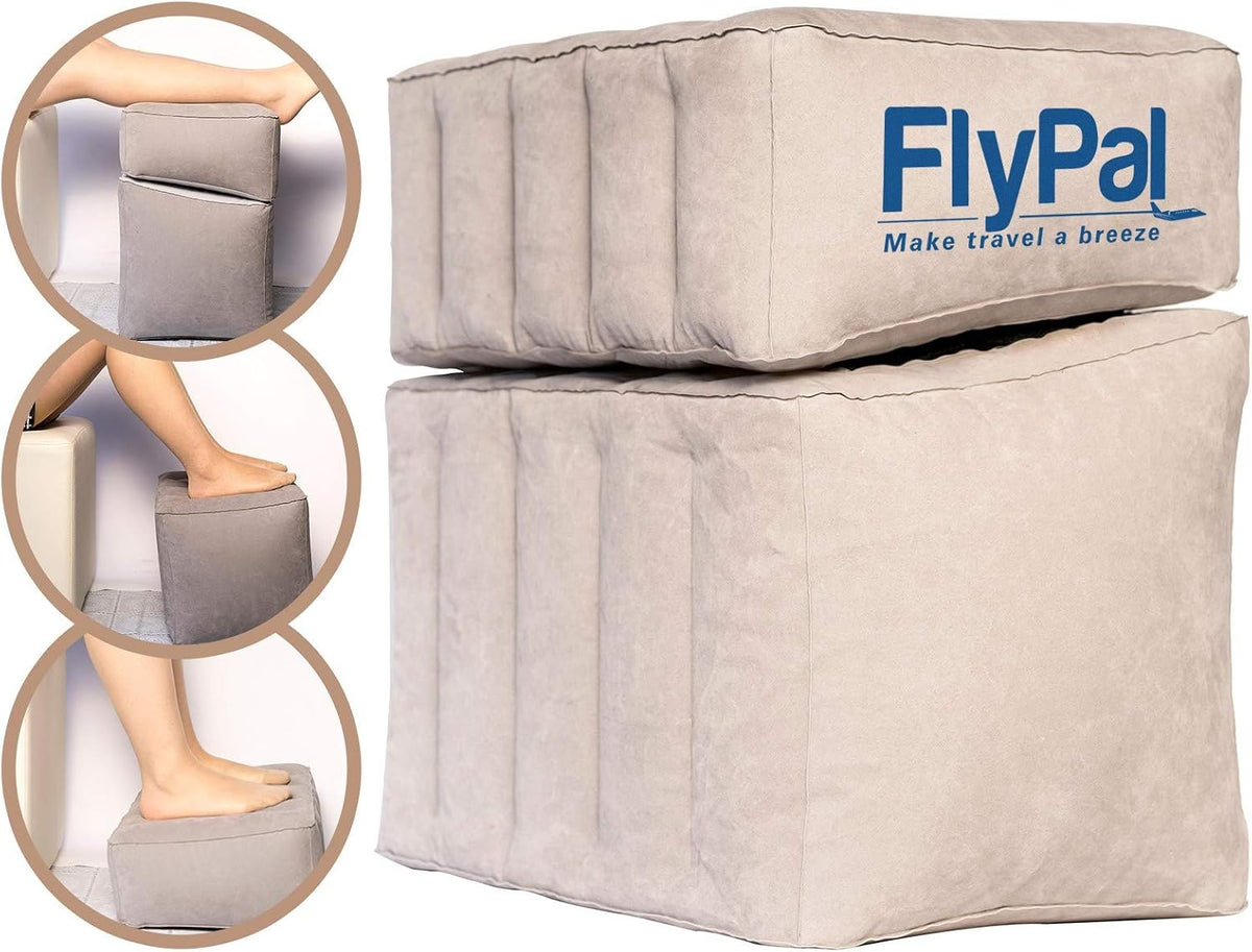 Inflatable Foot Rest, Adjustable Travel Leg Rest, Kids Airplane Bed