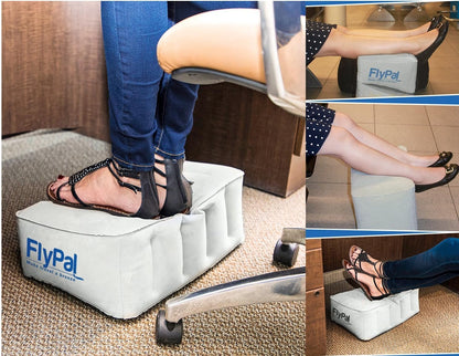 Inflatable Foot Rest, Adjustable Travel Leg Rest, Kids Airplane Bed