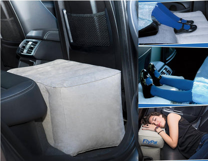 Inflatable Foot Rest, Adjustable Travel Leg Rest, Kids Airplane Bed