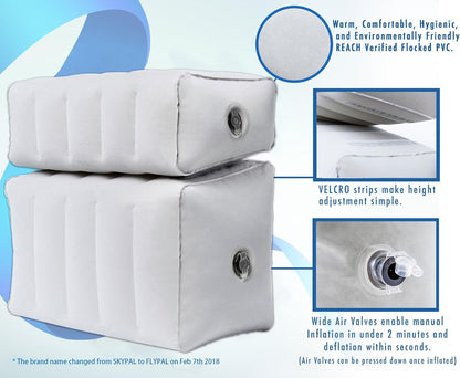 Inflatable Foot Rest, Adjustable Travel Leg Rest, Kids Airplane Bed