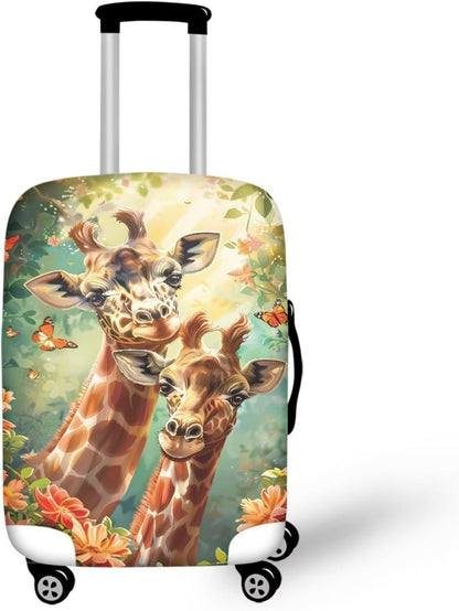 Purple Butterflies Luggage Cover for Women Girls,Cute Travel Suitcase Protector Washable Anti-scratch Suitcase Covers,Fit 30-32inch - Colors A