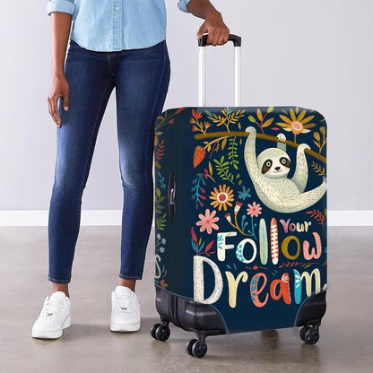 Purple Butterflies Luggage Cover for Women Girls,Cute Travel Suitcase Protector Washable Anti-scratch Suitcase Covers,Fit 30-32inch - Colors A
