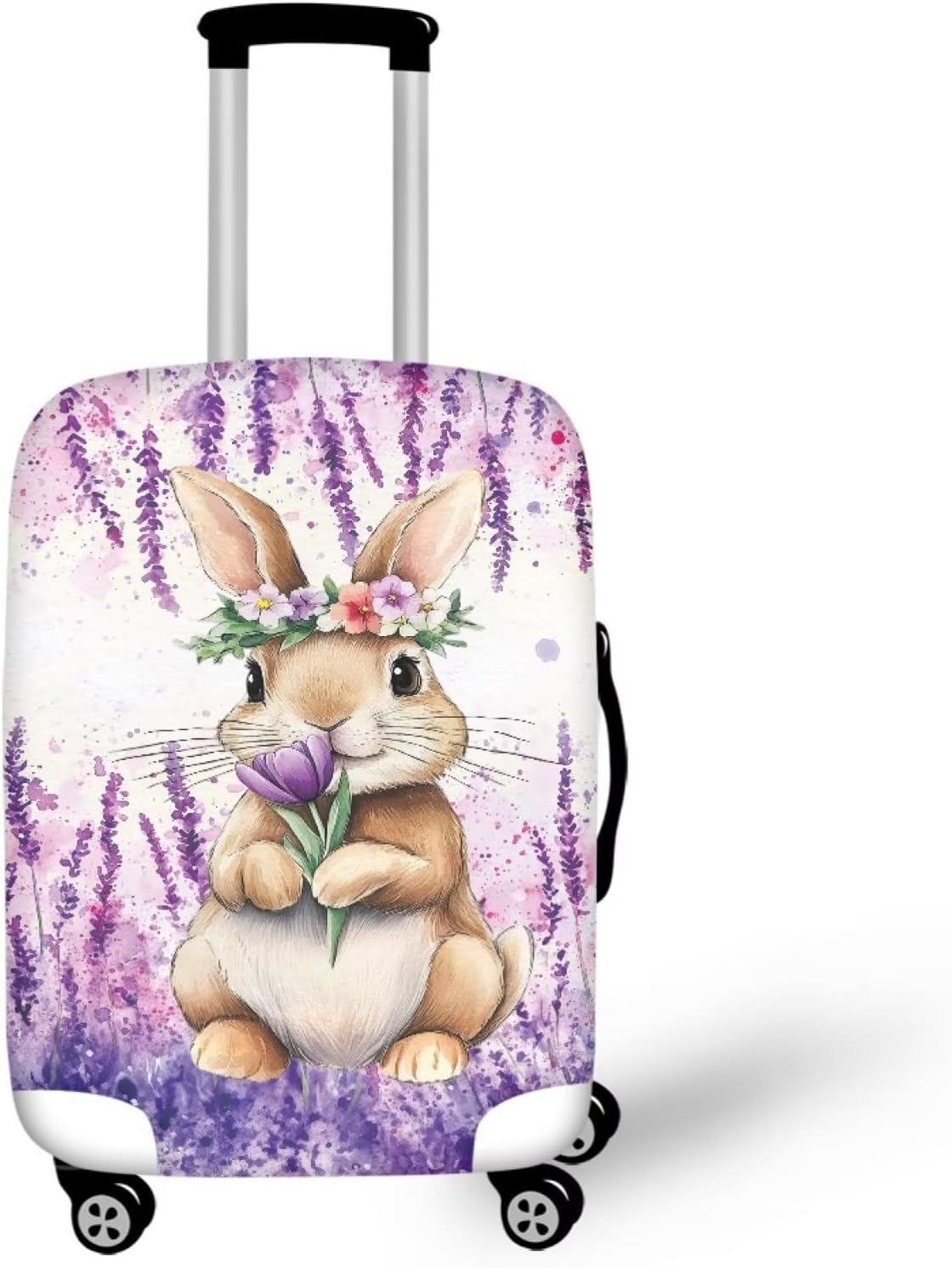 Purple Butterflies Luggage Cover for Women Girls,Cute Travel Suitcase Protector Washable Anti-scratch Suitcase Covers,Fit 30-32inch - Colors A