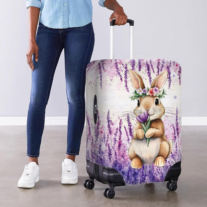 Purple Butterflies Luggage Cover for Women Girls,Cute Travel Suitcase Protector Washable Anti-scratch Suitcase Covers,Fit 30-32inch - Colors A