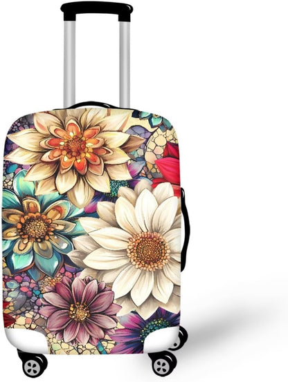Purple Butterflies Luggage Cover for Women Girls,Cute Travel Suitcase Protector Washable Anti-scratch Suitcase Covers,Fit 30-32inch - Colors A