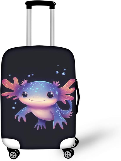 Purple Butterflies Luggage Cover for Women Girls,Cute Travel Suitcase Protector Washable Anti-scratch Suitcase Covers,Fit 30-32inch - Colors A