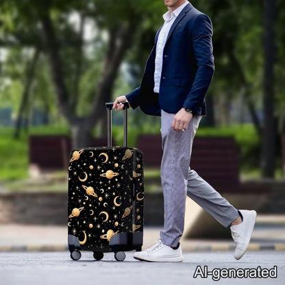 Purple Butterflies Luggage Cover for Women Girls,Cute Travel Suitcase Protector Washable Anti-scratch Suitcase Covers,Fit 30-32inch - Colors A