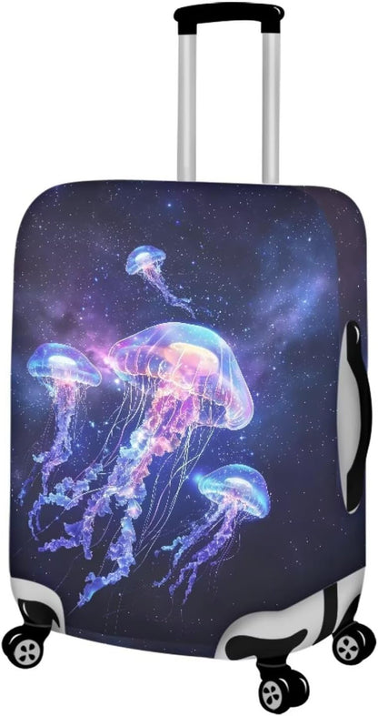 Purple Butterflies Luggage Cover for Women Girls,Cute Travel Suitcase Protector Washable Anti-scratch Suitcase Covers,Fit 30-32inch - Colors A