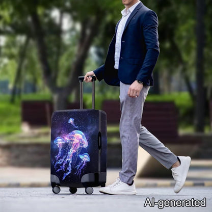 Purple Butterflies Luggage Cover for Women Girls,Cute Travel Suitcase Protector Washable Anti-scratch Suitcase Covers,Fit 30-32inch - Colors A