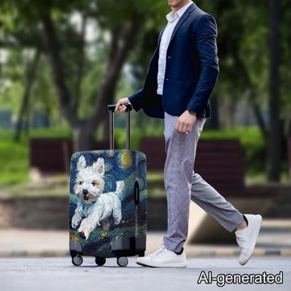 Purple Butterflies Luggage Cover for Women Girls,Cute Travel Suitcase Protector Washable Anti-scratch Suitcase Covers,Fit 30-32inch - Colors A