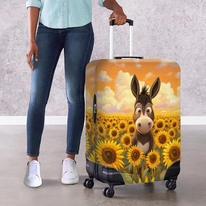 Purple Butterflies Luggage Cover for Women Girls,Cute Travel Suitcase Protector Washable Anti-scratch Suitcase Covers,Fit 30-32inch - Colors A