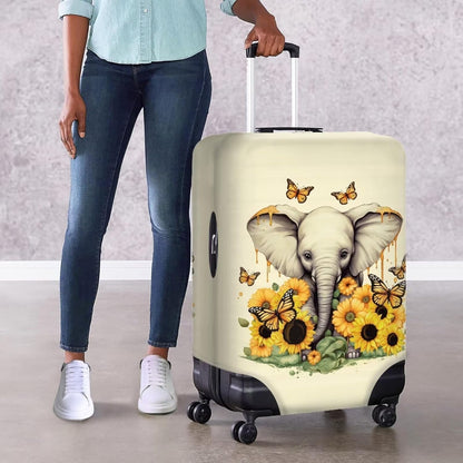 Purple Butterflies Luggage Cover for Women Girls,Cute Travel Suitcase Protector Washable Anti-scratch Suitcase Covers,Fit 30-32inch - Colors A