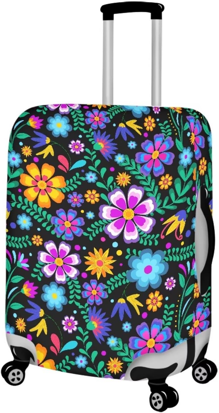 Purple Butterflies Luggage Cover for Women Girls,Cute Travel Suitcase Protector Washable Anti-scratch Suitcase Covers,Fit 30-32inch - Colors A