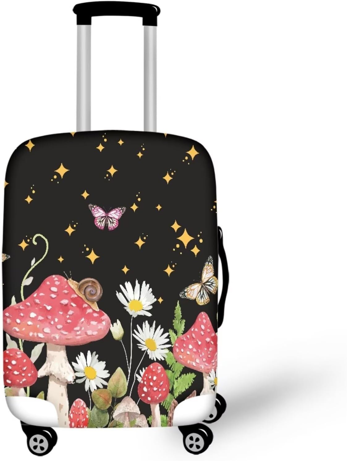 Purple Butterflies Luggage Cover for Women Girls,Cute Travel Suitcase Protector Washable Anti-scratch Suitcase Covers,Fit 30-32inch - Colors A