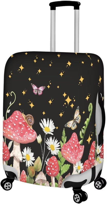 Purple Butterflies Luggage Cover for Women Girls,Cute Travel Suitcase Protector Washable Anti-scratch Suitcase Covers,Fit 30-32inch - Colors A
