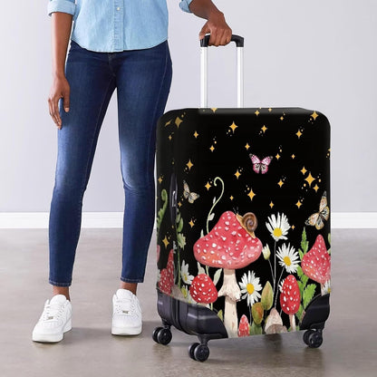 Purple Butterflies Luggage Cover for Women Girls,Cute Travel Suitcase Protector Washable Anti-scratch Suitcase Covers,Fit 30-32inch - Colors A