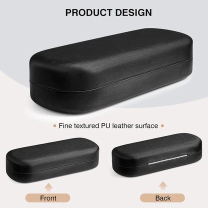Marvolia Glasses Case Hard Shell Large Eyeglasses Case