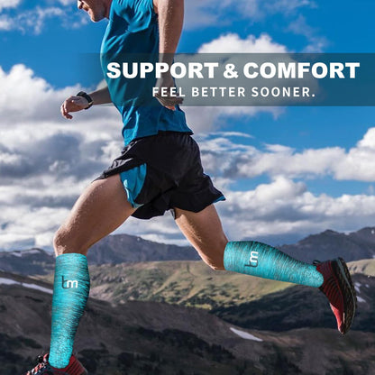 6 Pack Copper Compression Socks for Women and Men Circulation-Best Support for Medical,Running,Nursing,Athletic - Colors A