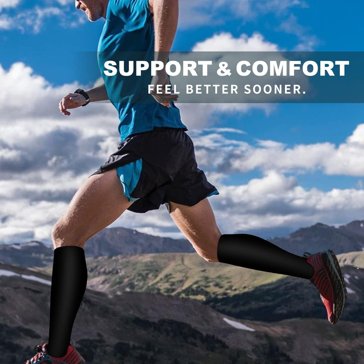 6 Pack Copper Compression Socks for Women and Men Circulation-Best Support for Medical,Running,Nursing,Athletic - Colors A