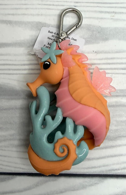 Bath and Body Works Seahorse with Glitter on Reef Pocketbac Hand Sanitzer Holder