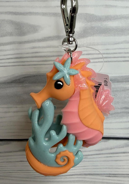 Bath and Body Works Seahorse with Glitter on Reef Pocketbac Hand Sanitzer Holder