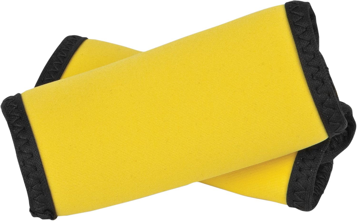 Set Of 2 Handle Wraps Luggage Tags, Neon Yellow