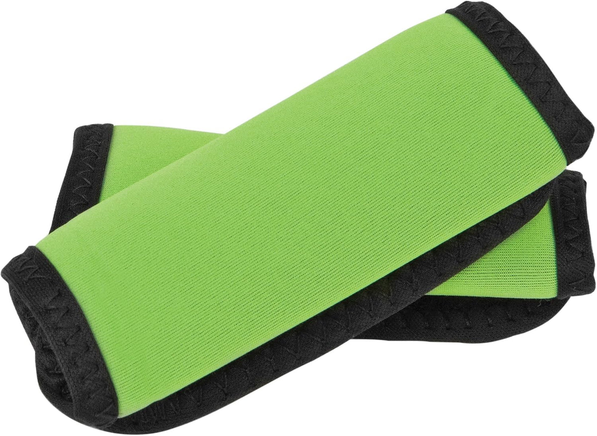 Set Of 2 Handle Wraps Luggage Tags, Neon Yellow