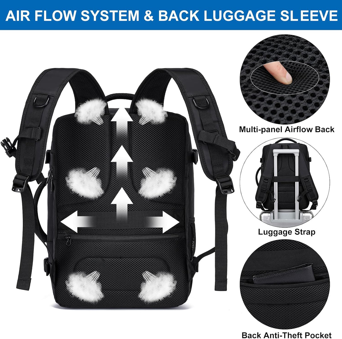 Travel Backpack for Men,TSA Carry On Backpack Flight Approved