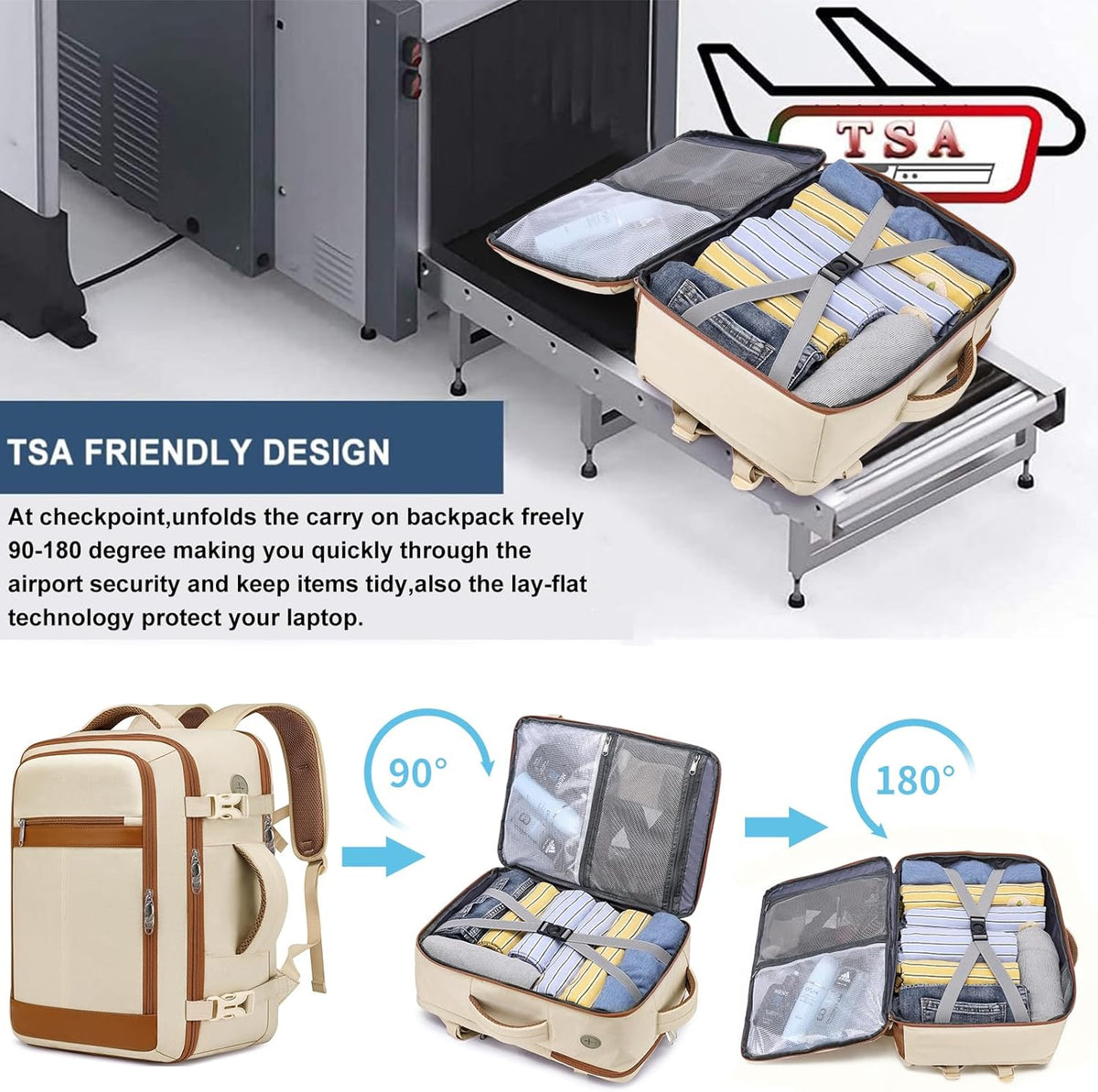Travel Backpack for Men,TSA Carry On Backpack Flight Approved