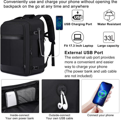 Travel Backpack for Men,TSA Carry On Backpack Flight Approved