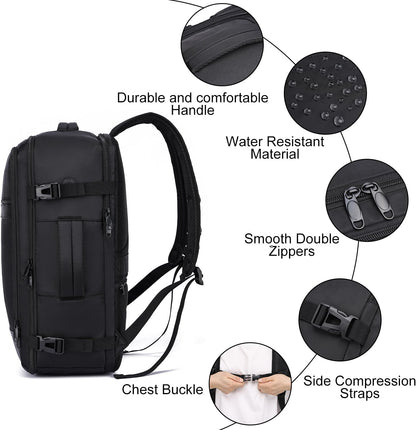 Travel Backpack for Men,TSA Carry On Backpack Flight Approved