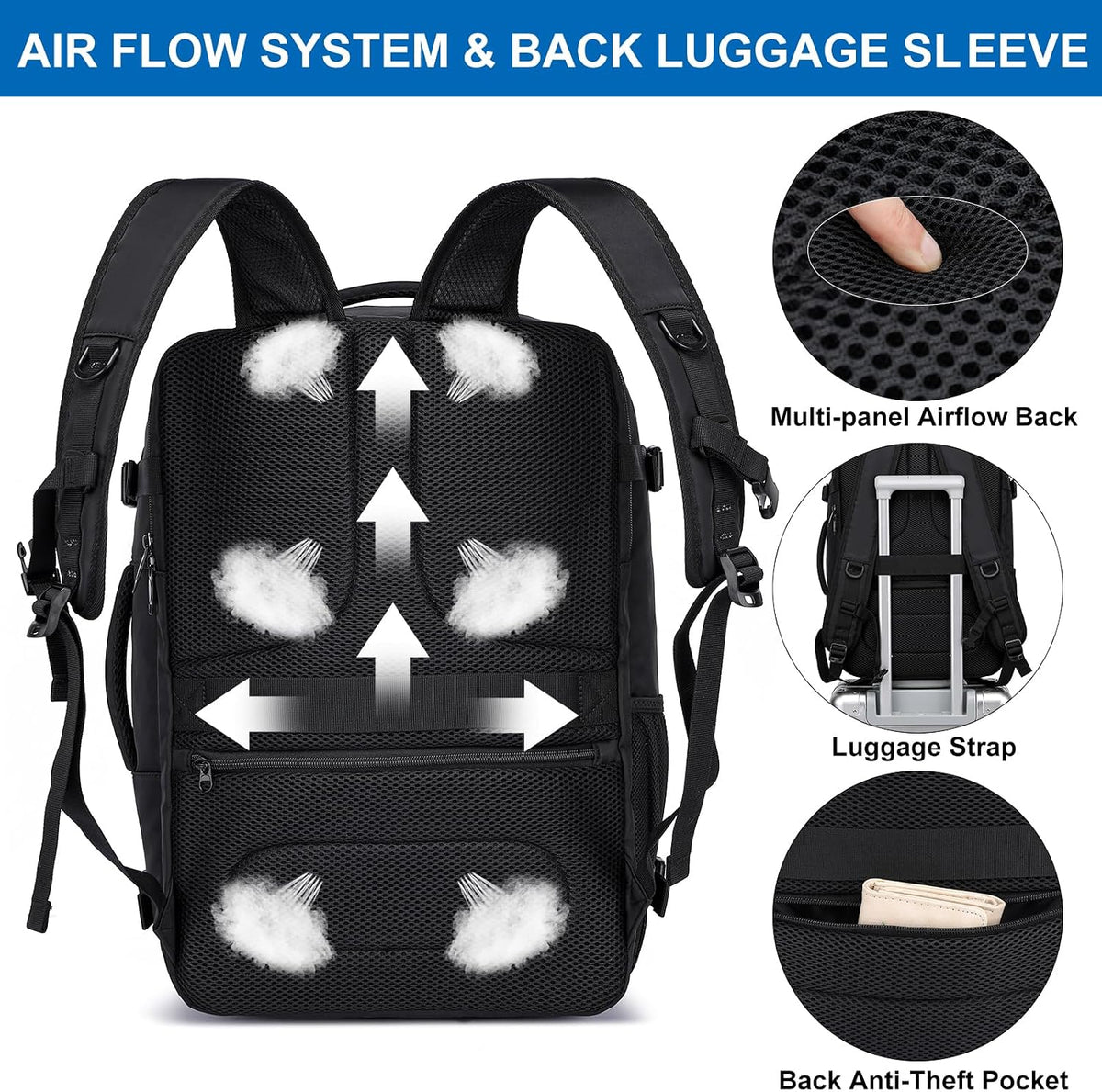 Travel Backpack for Men,TSA Carry On Backpack Flight Approved