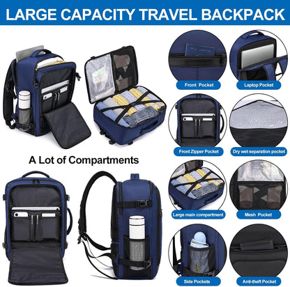 Travel Backpack for Men,TSA Carry On Backpack Flight Approved