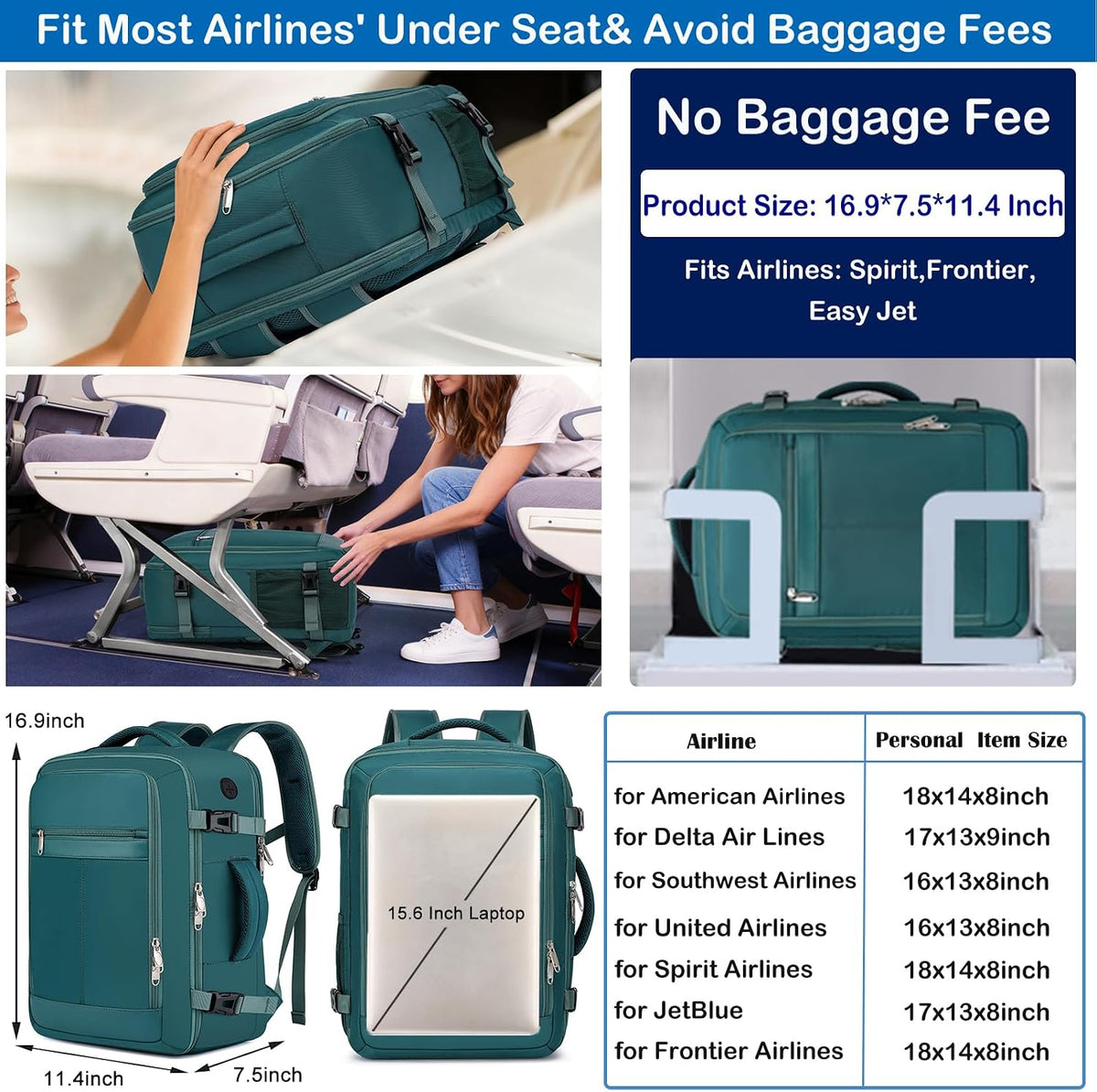 Travel Backpack for Men,TSA Carry On Backpack Flight Approved