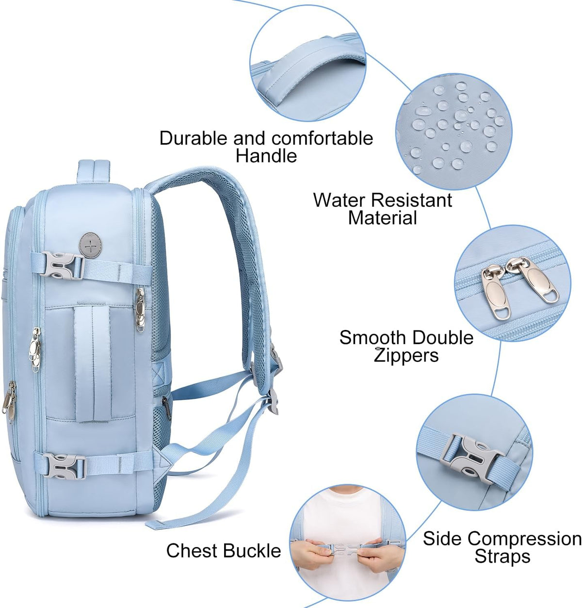 Travel Backpack for Men,TSA Carry On Backpack Flight Approved