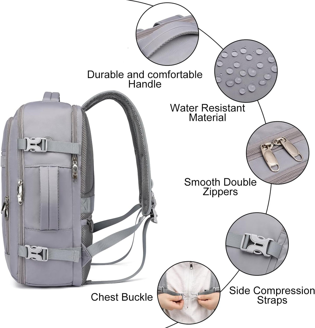 Travel Backpack for Men,TSA Carry On Backpack Flight Approved