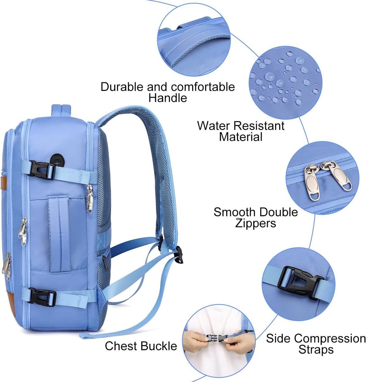 Travel Backpack for Men,TSA Carry On Backpack Flight Approved