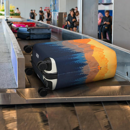 Luggage Cover Fits 31-32 inch Case (Amber Mountains, XL)