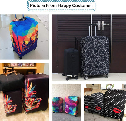 Luggage Cover Fits 31-32 inch Case (Amber Mountains, XL)