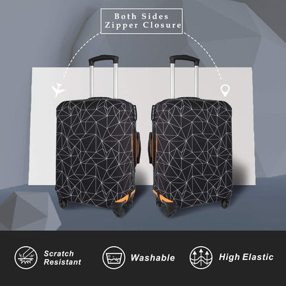 Luggage Cover Fits 31-32 inch Case (Amber Mountains, XL)