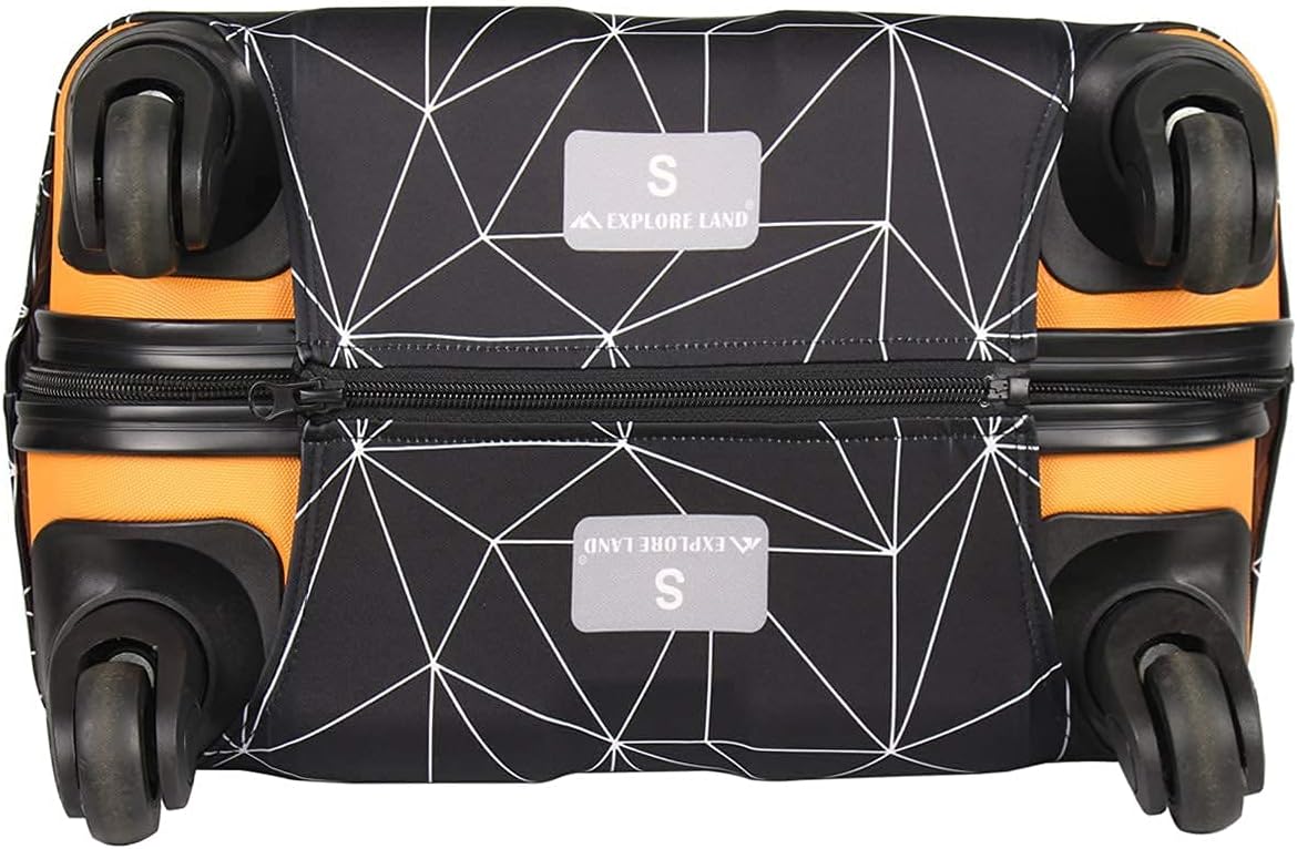 Luggage Cover Fits 31-32 inch Case (Amber Mountains, XL)