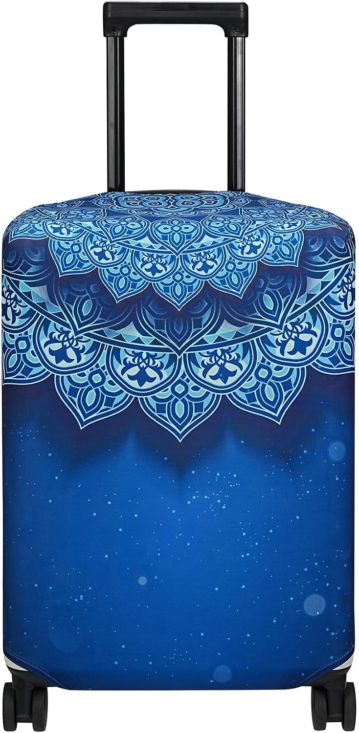 Luggage Cover Fits 31-32 inch Case (Amber Mountains, XL)