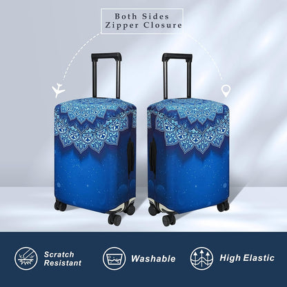 Luggage Cover Fits 31-32 inch Case (Amber Mountains, XL)