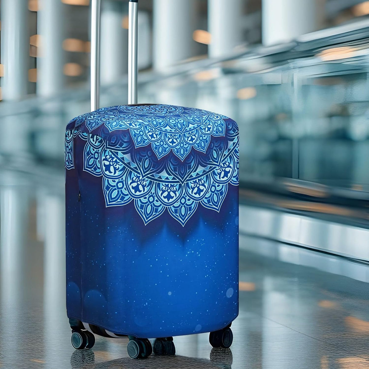 Luggage Cover Fits 31-32 inch Case (Amber Mountains, XL)