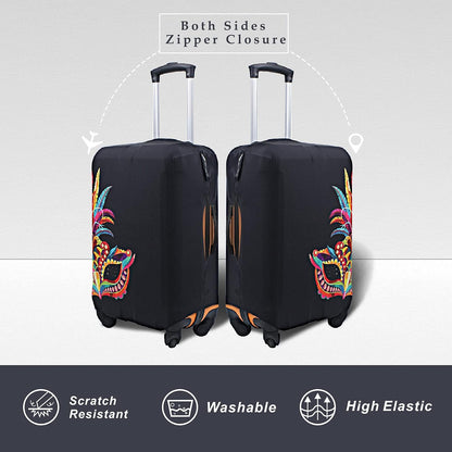 Luggage Cover Fits 31-32 inch Case (Amber Mountains, XL)