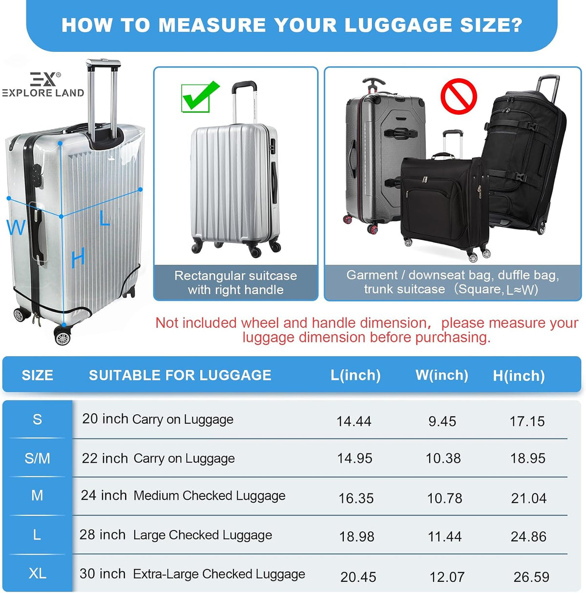 Luggage Cover Fits 31-32 inch Case (Amber Mountains, XL)