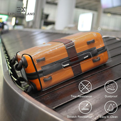 Luggage Cover Fits 31-32 inch Case (Amber Mountains, XL)