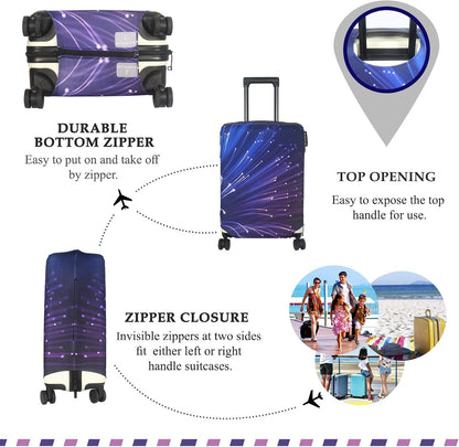 Luggage Cover Fits 31-32 inch Case (Amber Mountains, XL)