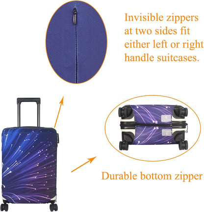 Luggage Cover Fits 31-32 inch Case (Amber Mountains, XL)