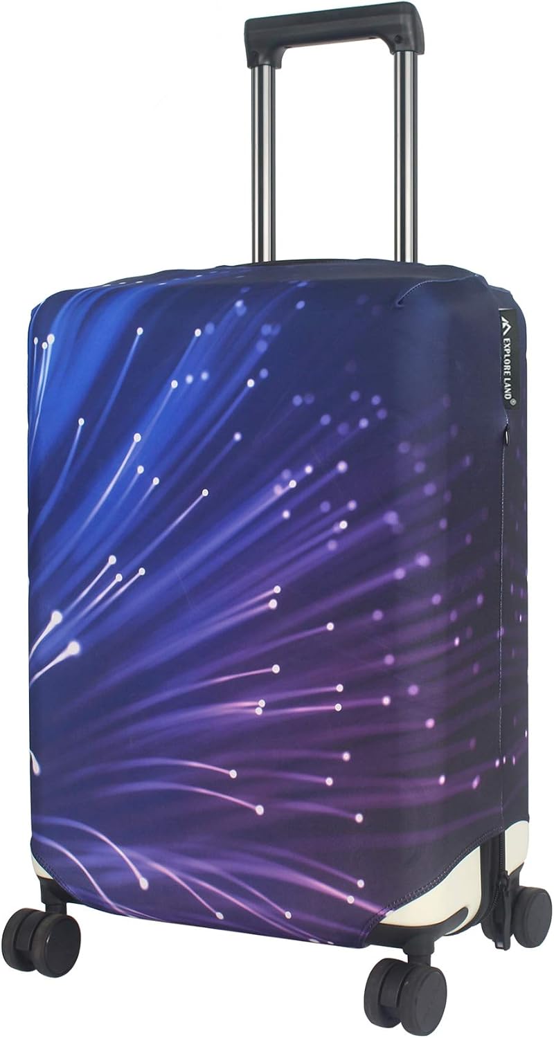 Luggage Cover Fits 31-32 inch Case (Amber Mountains, XL)